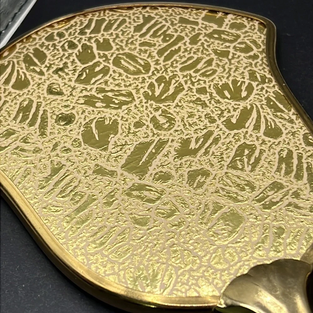 Vintage vanity hand mirror and brush
